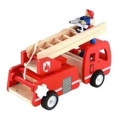 OEM - JUGUETE AUTO DE BOMBEROS MONTESSORI ARMABLE