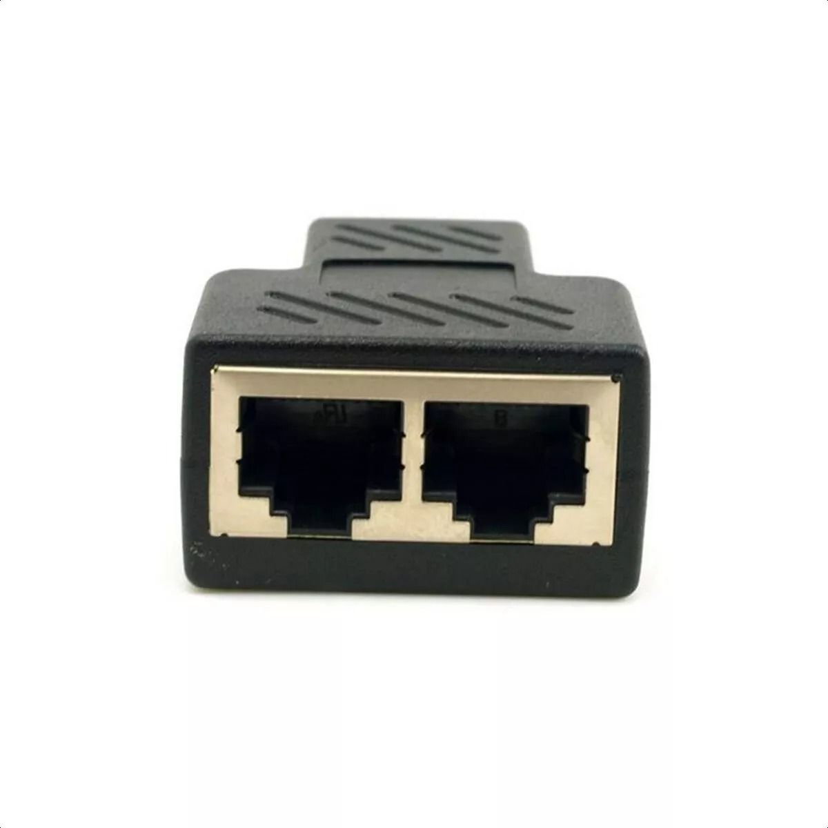 GENERICO - Extensión Doble Enchufe Rj45 Socket Ethernet De 2 Rj45 Cat5