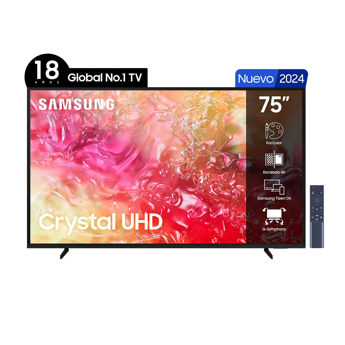 SAMSUNG - LED Smart TV 75 DU7000 4K UHD Tizen™ Samsung (2024)