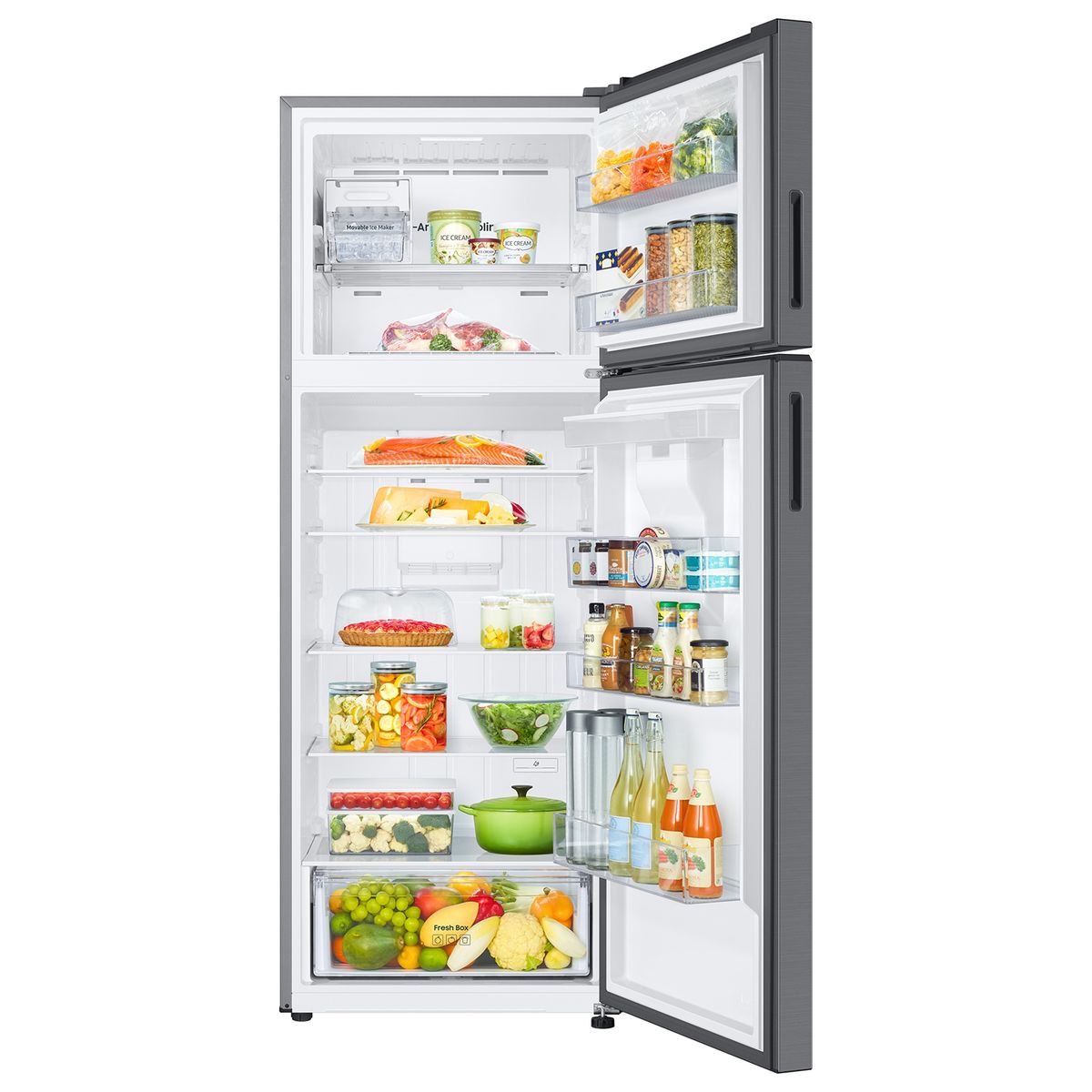 SAMSUNG - Refrigerador Top Mount Freezer 521 lt No Frost Silver RT53DG6220S9ZS