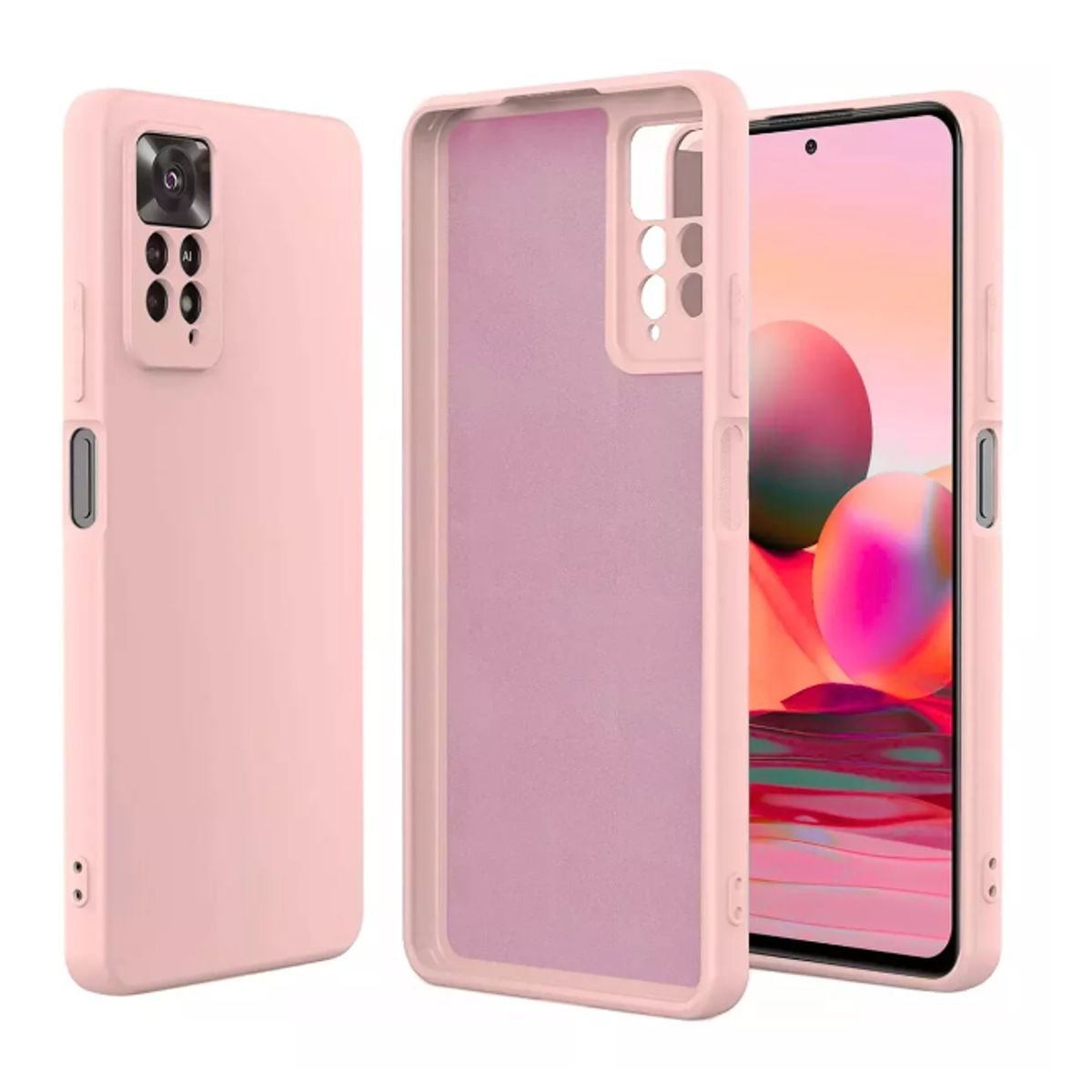GENERICO - Carcasa Silicona Slim Para Xiaomi Redmi Note 11 Pro Color Rosa