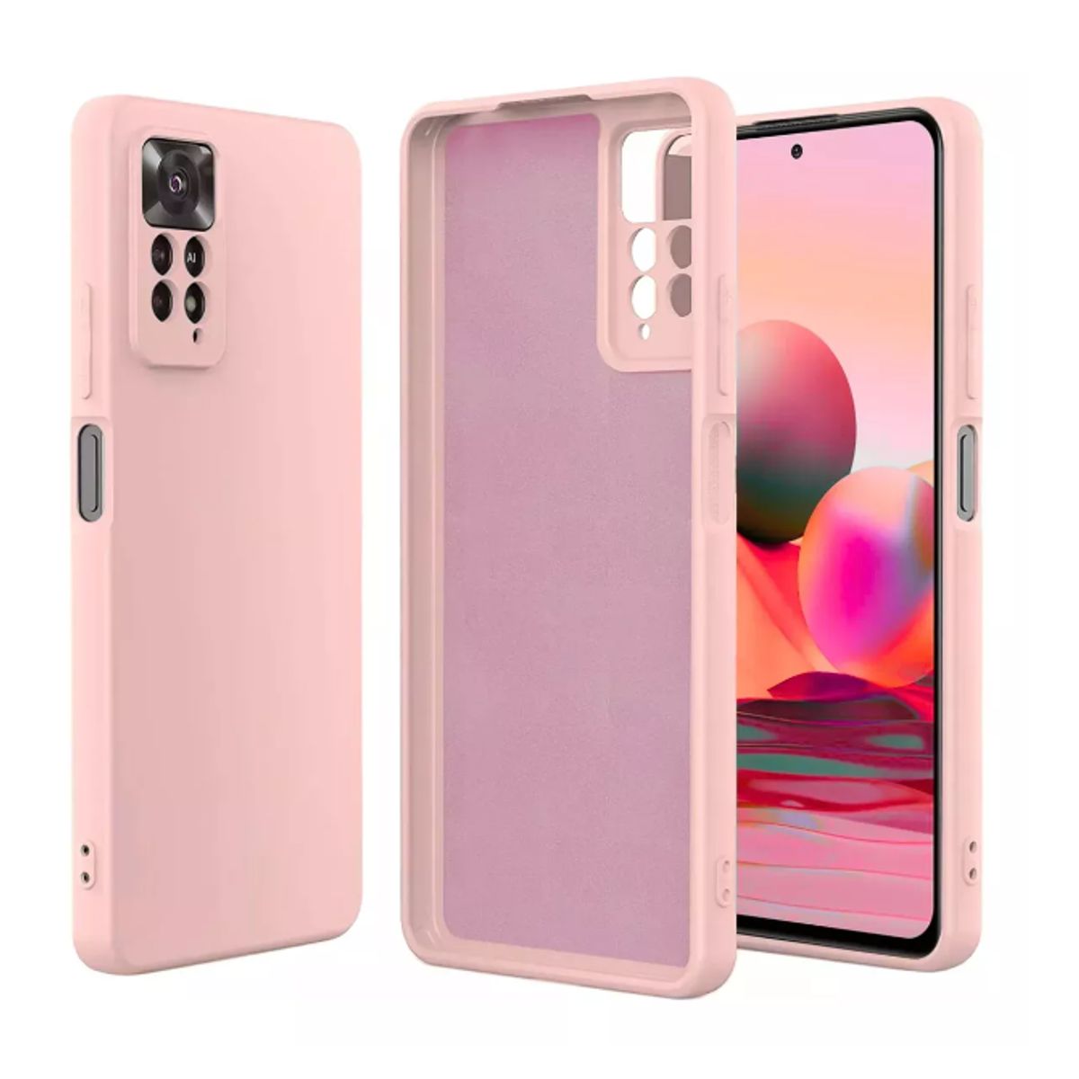 GENERICO - Carcasa Silicona Slim Para Xiaomi Redmi Note 11 Pro Color Rosa