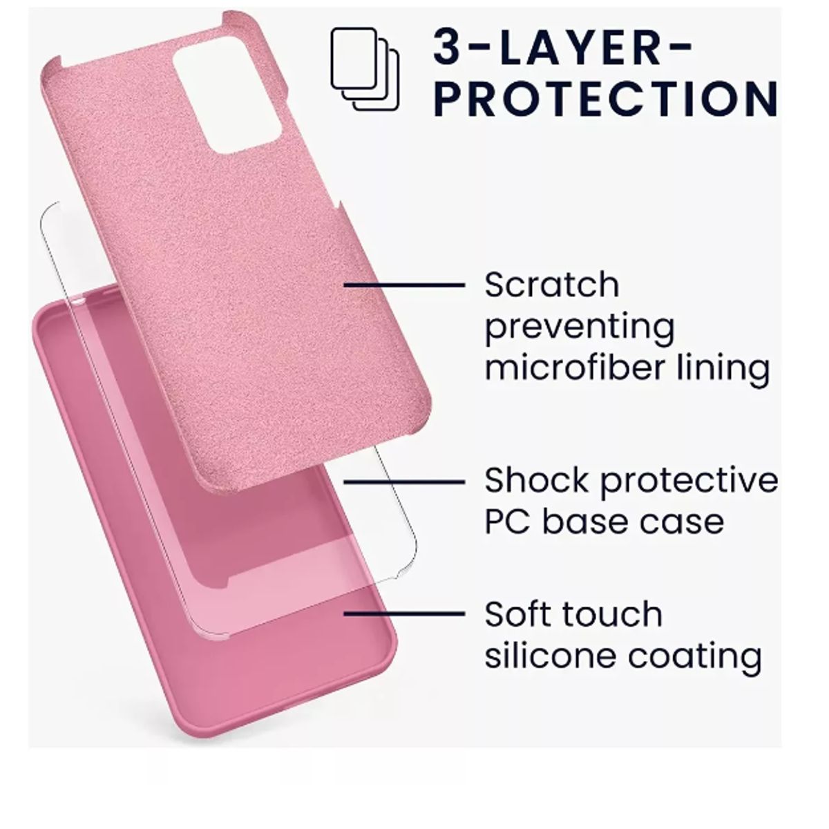 GENERICO - Carcasa Silicona Slim Para Xiaomi Redmi Note 11 Pro Color Rosa