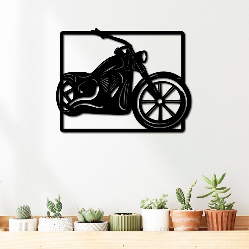 ELAB PROPIA - Cuadro Decorativo Motocicleta - Madera Fun Republic