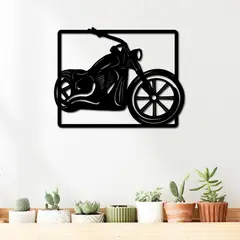 ELAB PROPIA - Cuadro Decorativo Motocicleta - Madera Fun Republic