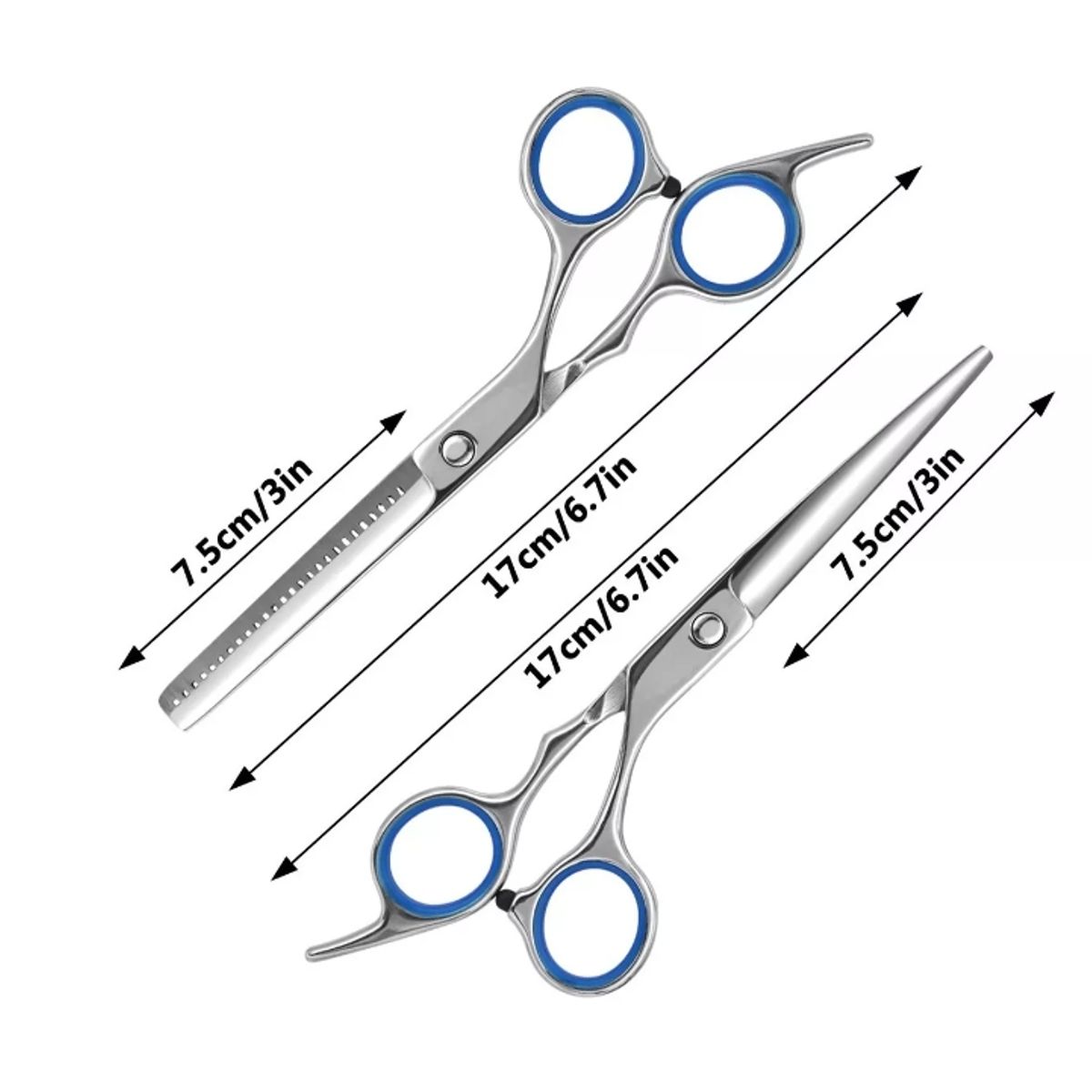 GENERICO - Set Tijera Cortar Pelo Entresacadora Cabello Peluquería