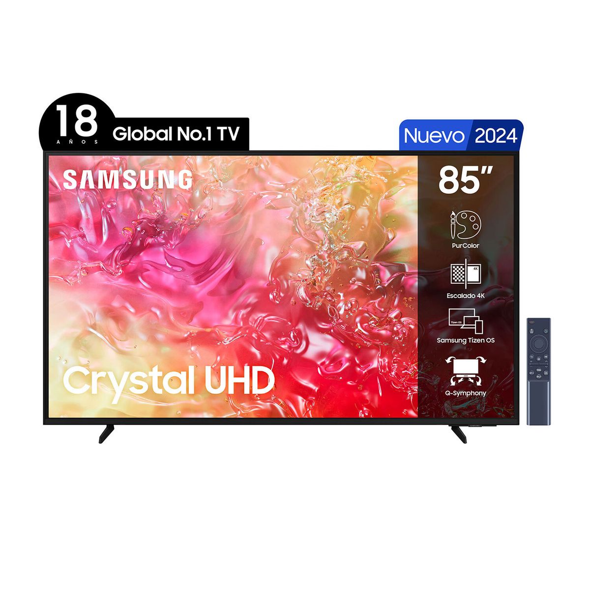 SAMSUNG - LED Smart TV 85 DU7000 4K UHD Tizen™ Samsung (2024)