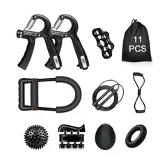 DETODOYMAS - Fortalecedor De Agarre Ejercitador De Dedo Mano Elastica Kit