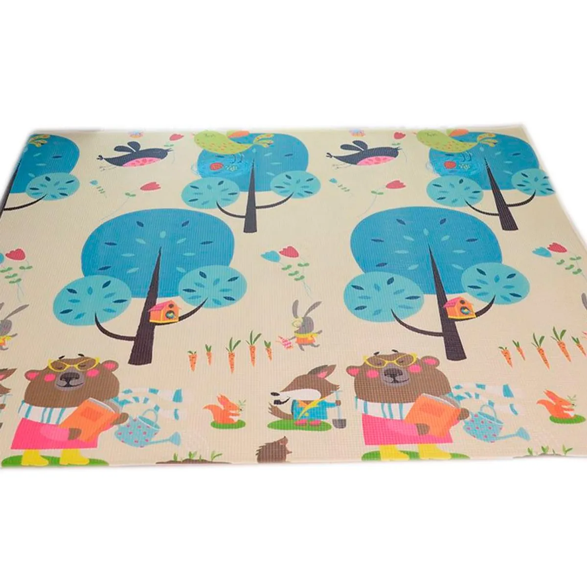 DETODOYMAS - Alfombra Antigolpes Niño Bebe Con Bolso 180x200x1cm Premium - Café