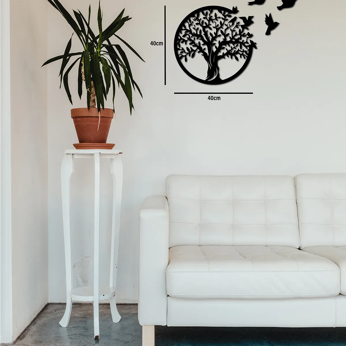 ELAB PROPIA - Cuadro Decorativo Árbol de la Vida con Pájaros 40cm - Fun Republic