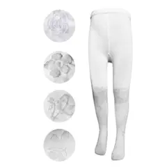 UTILISIMO - Pack 5 Pantys Blanca Con Costura Niña Ballerina