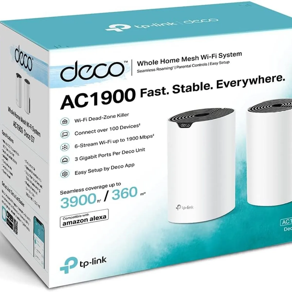 TP LINK - Sistema acceso WIFI Mesh TP-LINK DECO S7 2-pack