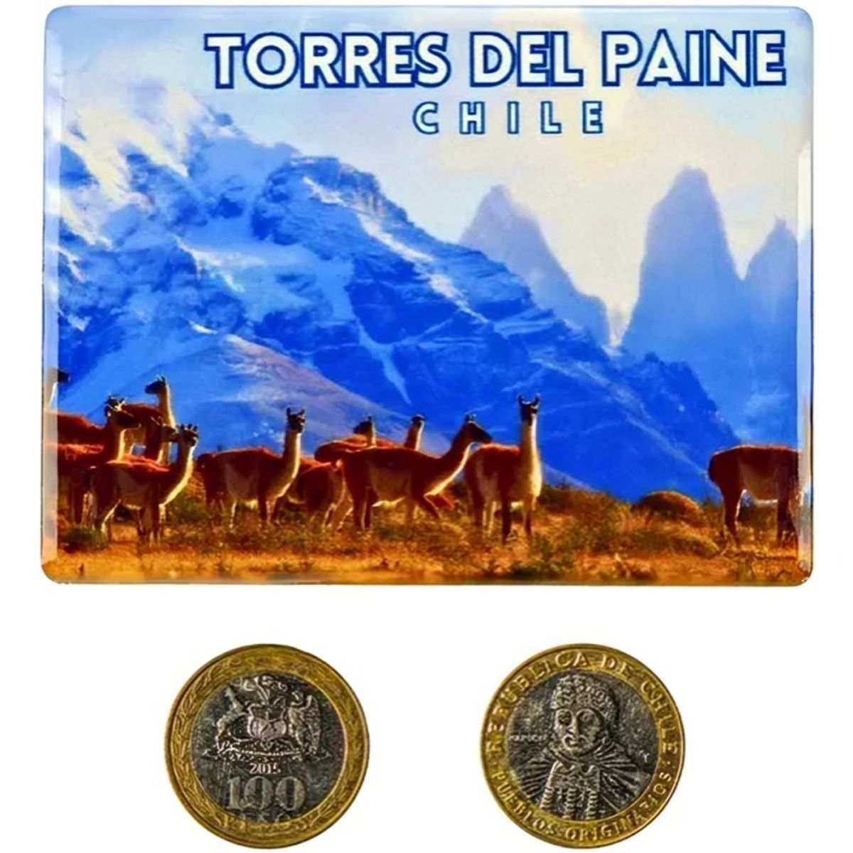 OEM - Pack 4 Imán Cerámica Torres Del Paine