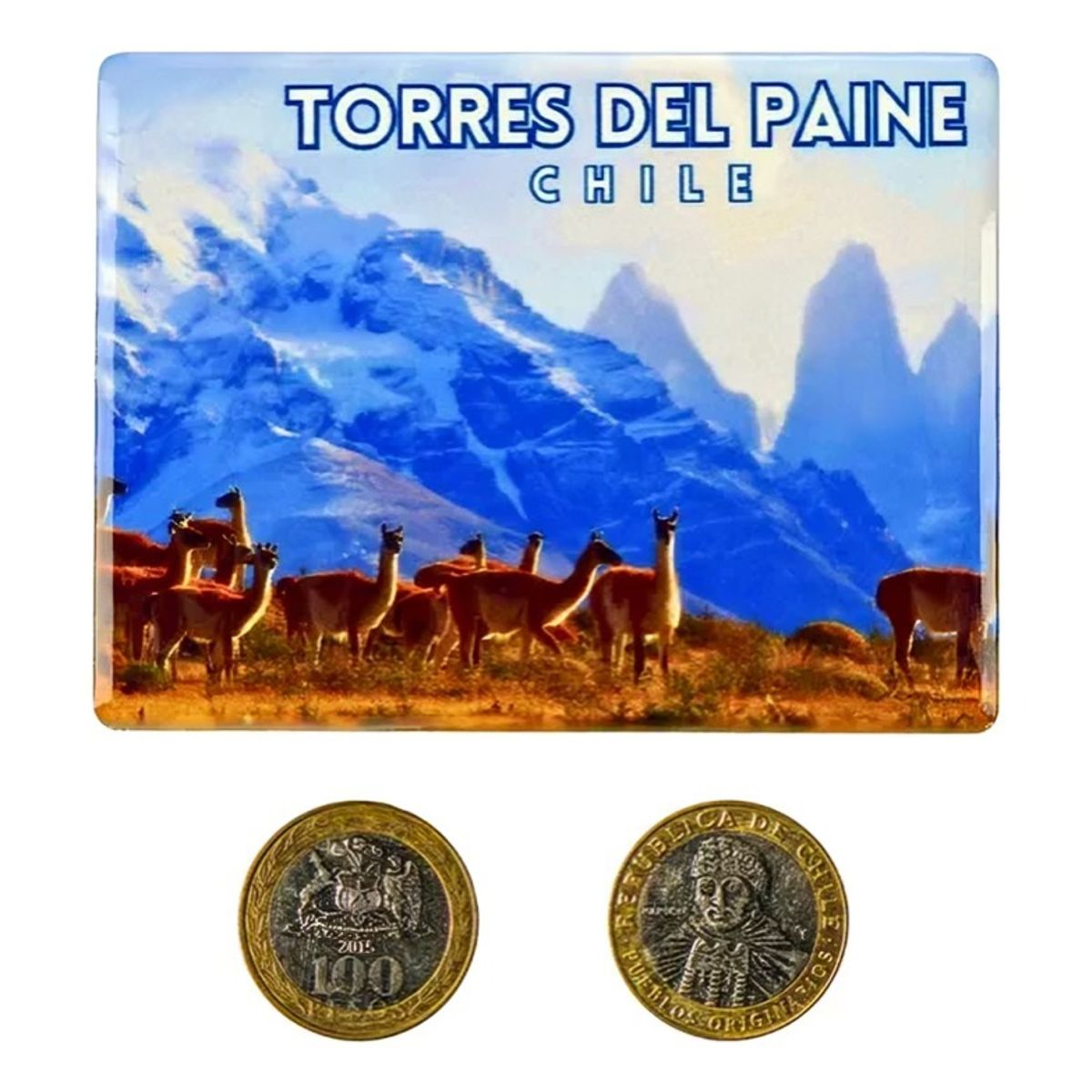 OEM - Pack 4 Imán Cerámica Torres Del Paine