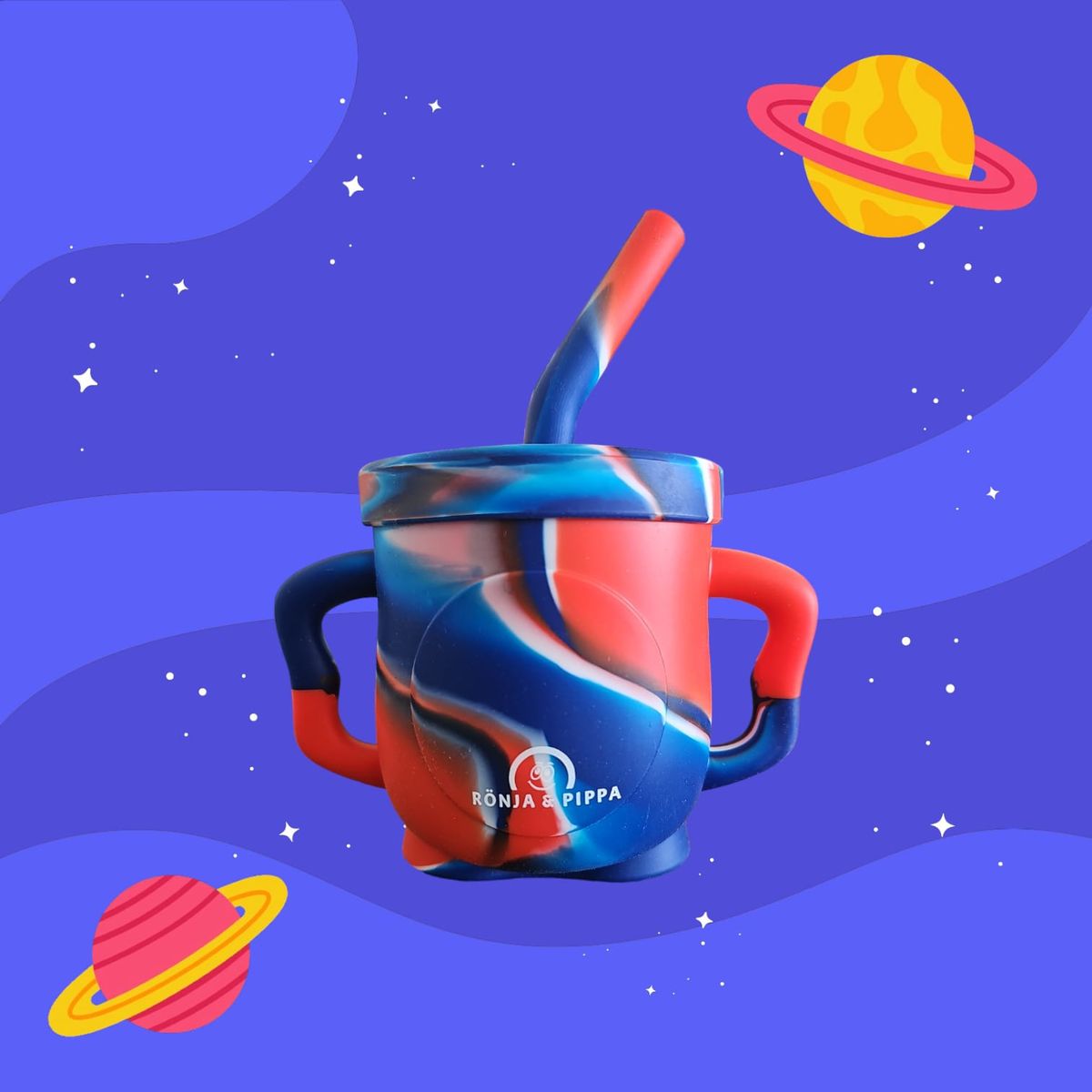 GENERICO - Vaso Silicona Con Bombilla Niños 300ml Resistente