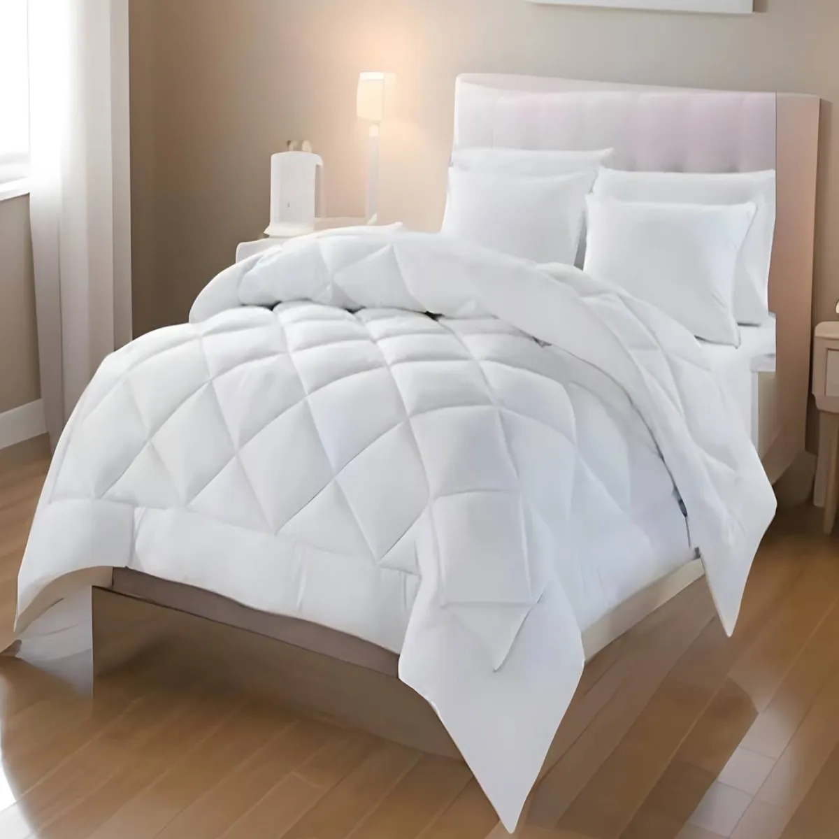 GENERICO - PLUMON NORDICO DE SEDA 2 PLAZA 230X250CM BLANCO