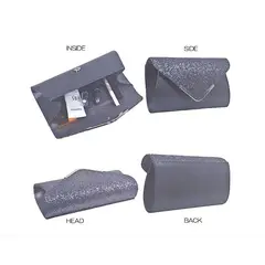 GENERICO - Bolso Fiesta Noche Clutch Dama Cartera Cocktail Dorada