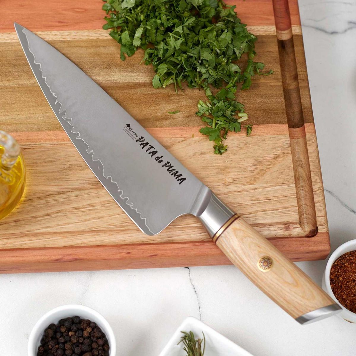 KOYAM - Cuchillo Chef Acero compuesto Modelo Pata de Puma