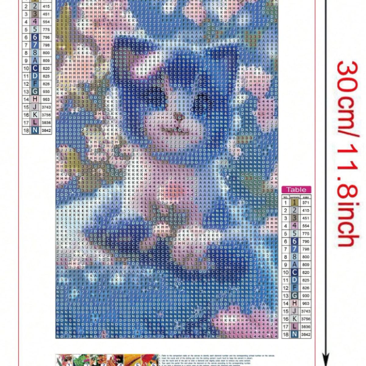 GENERICO - Kit de Pintura diamante de gato con patrón de flor