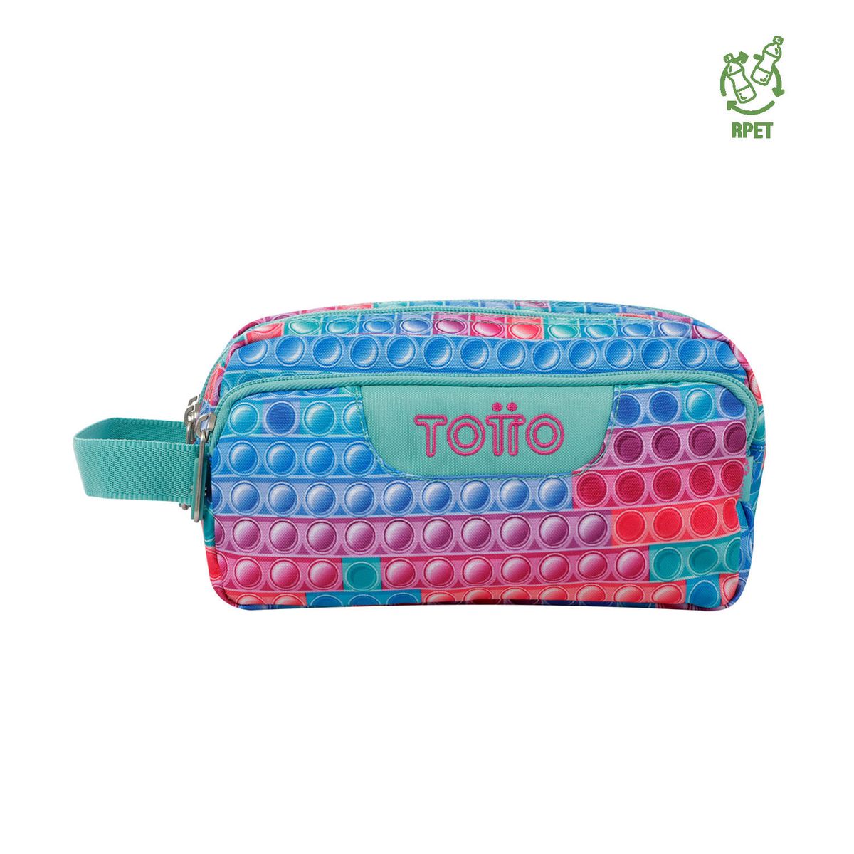 TOTTO - Estuche Escolar Agapec RPET Rosado Pupit