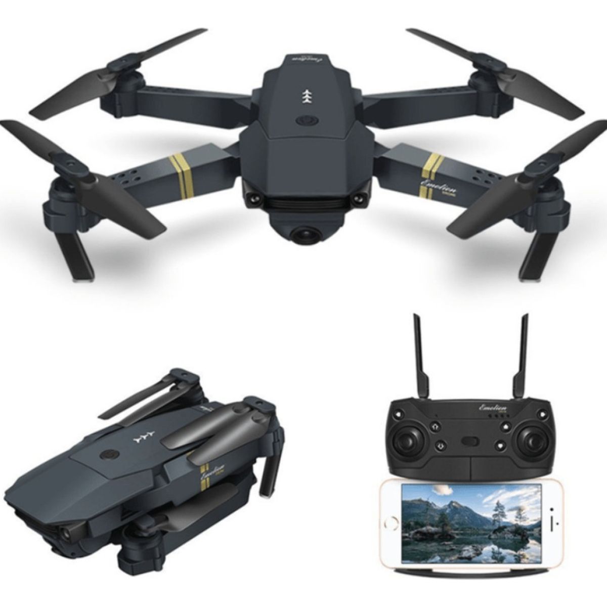 U BUY - Drone E58 Pro Recargable Cámara 4k Wifi 24ghz 4 Ejes Rc