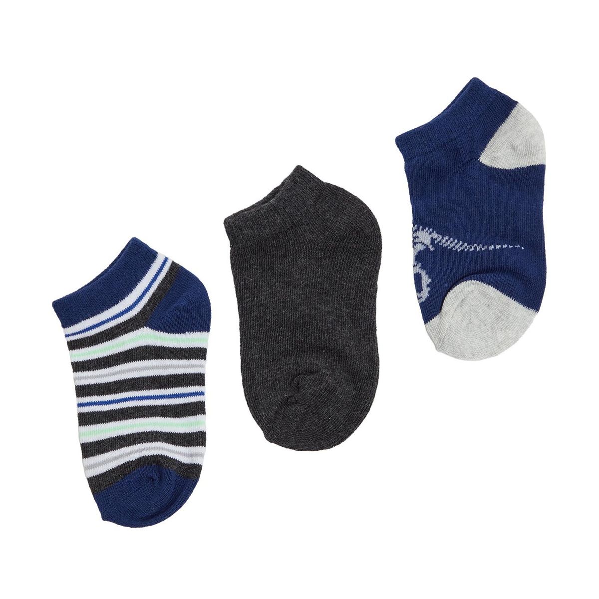 FASHION'S PARK - Calceta Niño Tripack Rapport Liso Azul Marino Fashion's Park