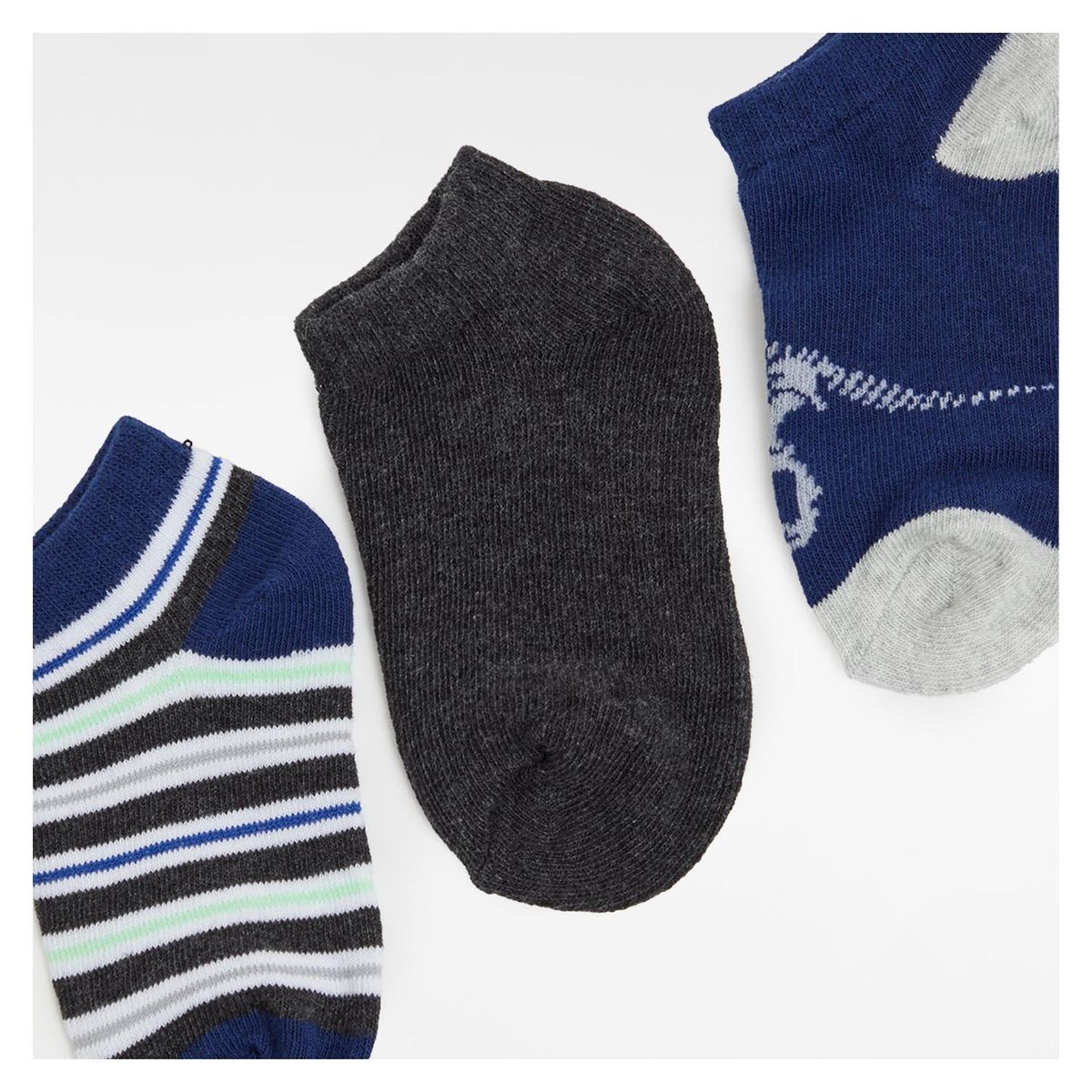 FASHION'S PARK - Calceta Niño Tripack Rapport Liso Azul Marino Fashion's Park