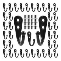 Paquete De 40 Ganchos De Pared, Ganchos De Pared Negros