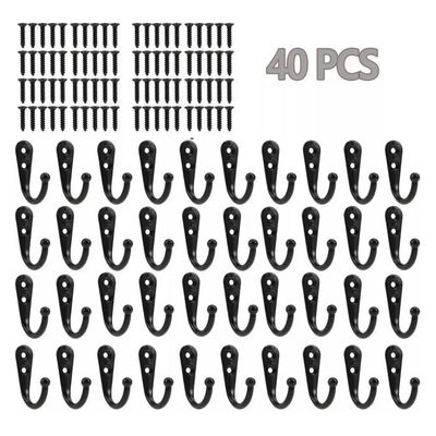 Imagen 2 del producto Paquete De 40 Ganchos De Pared, Ganchos De Pared Negros