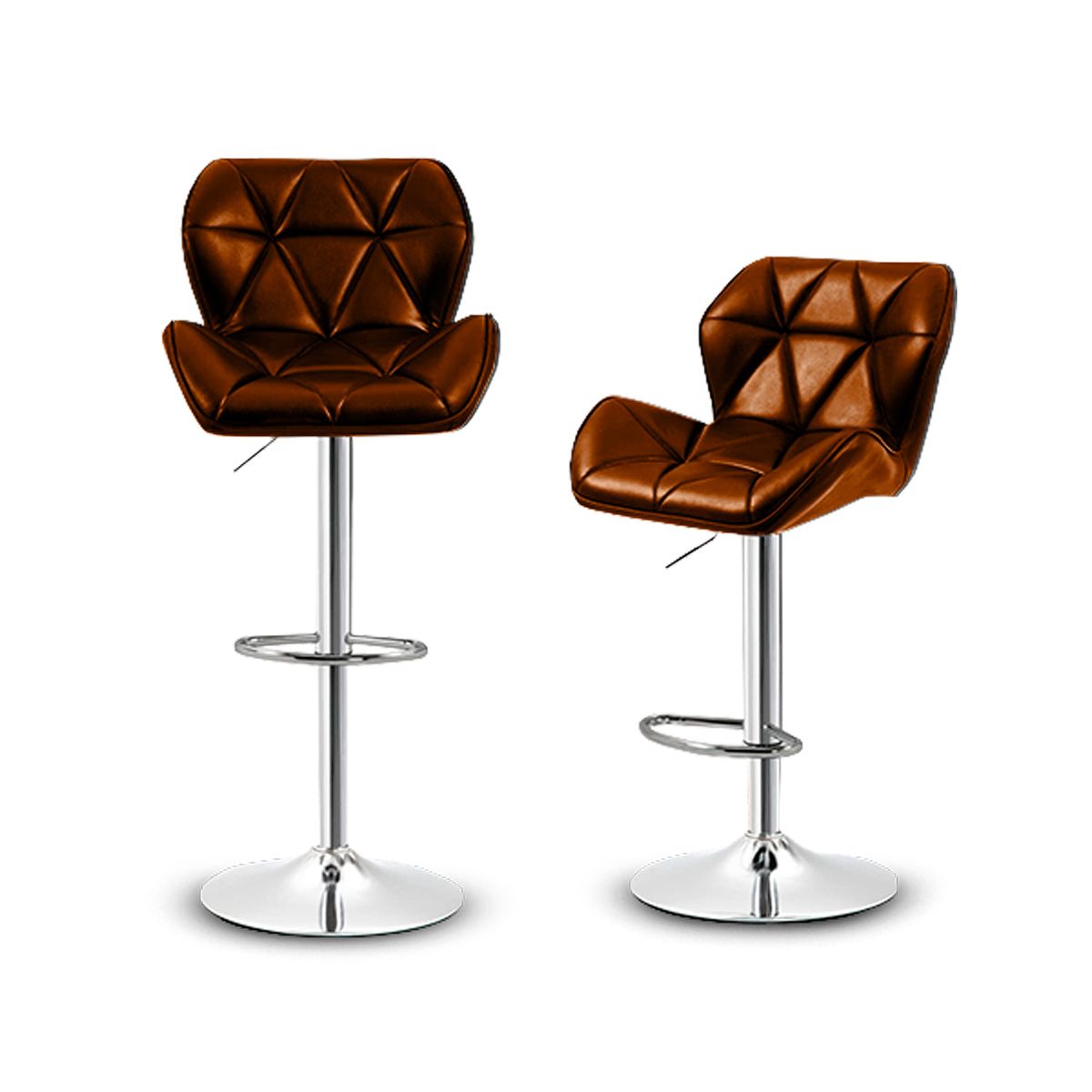 SDFIT - Sillas de Bar Pack 2x Unidades cafe Modelo B001