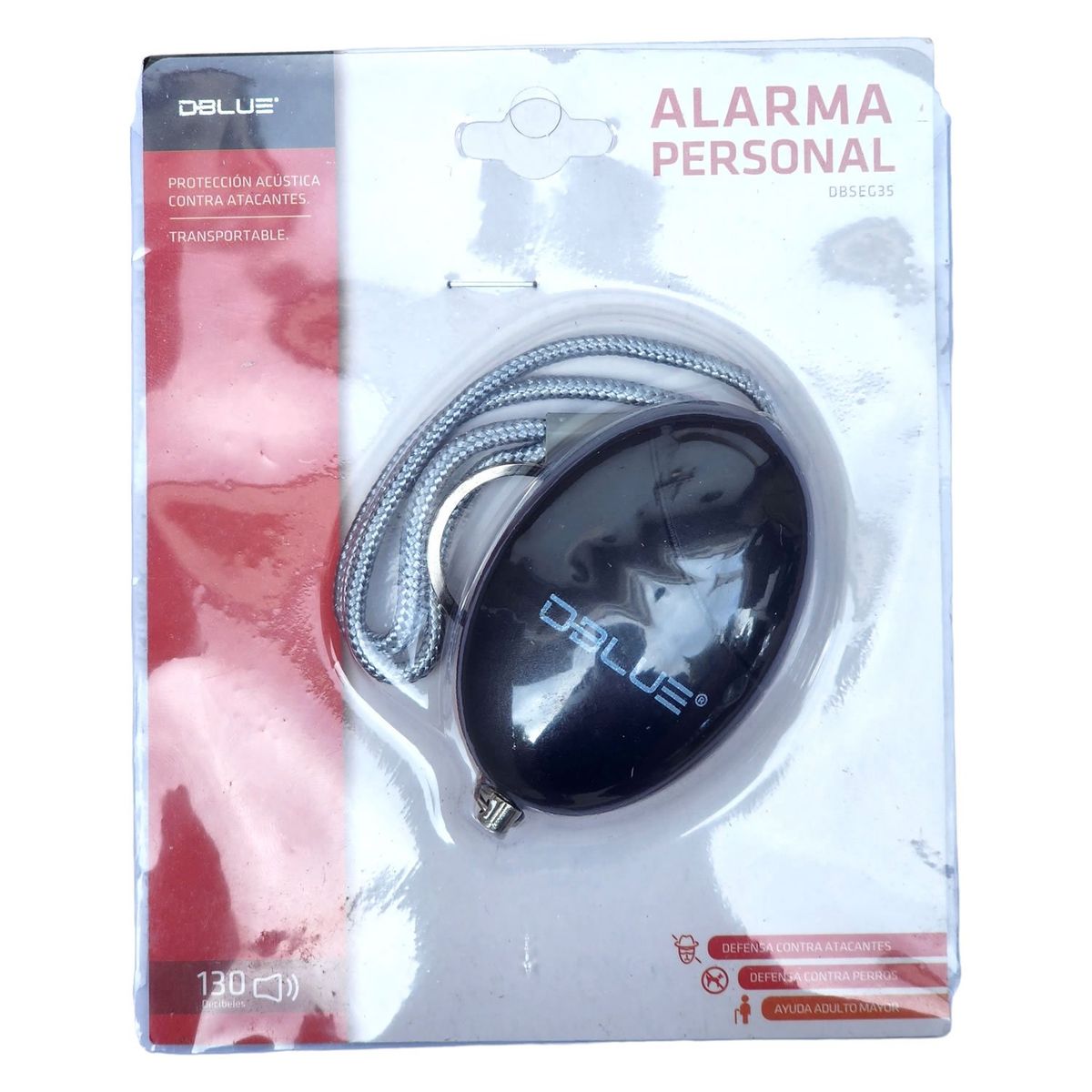 DBLUE - Alarma Colgante Defensa Personal 130db Dblue