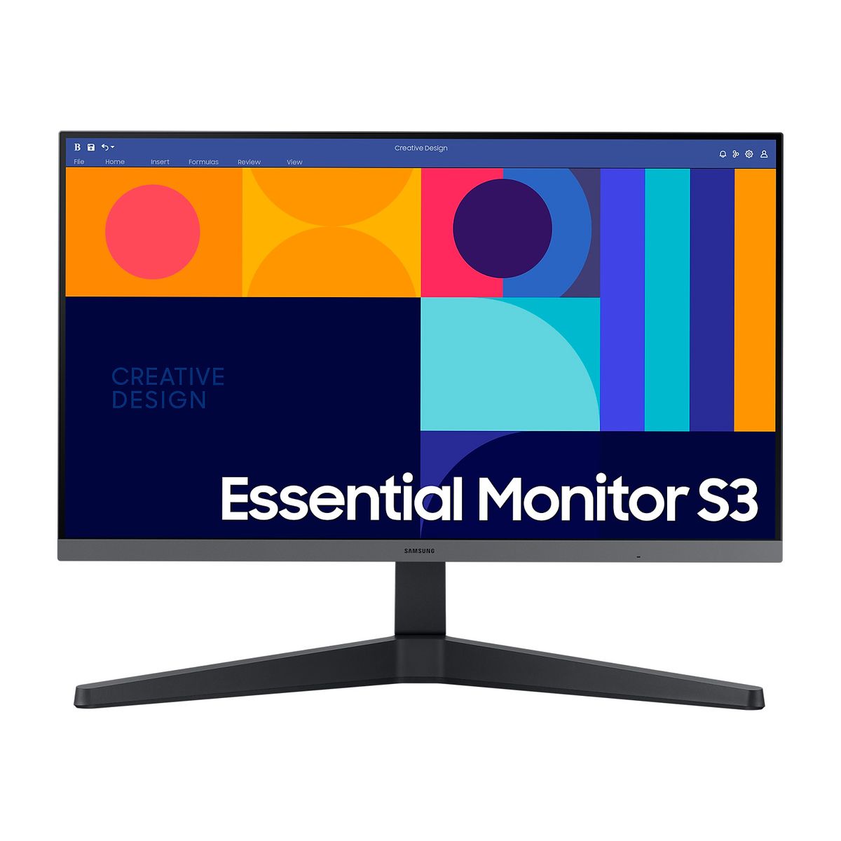 SAMSUNG - Monitor Samsung Essential S3 24in FHD IPS FreeSync 100Hz 4ms