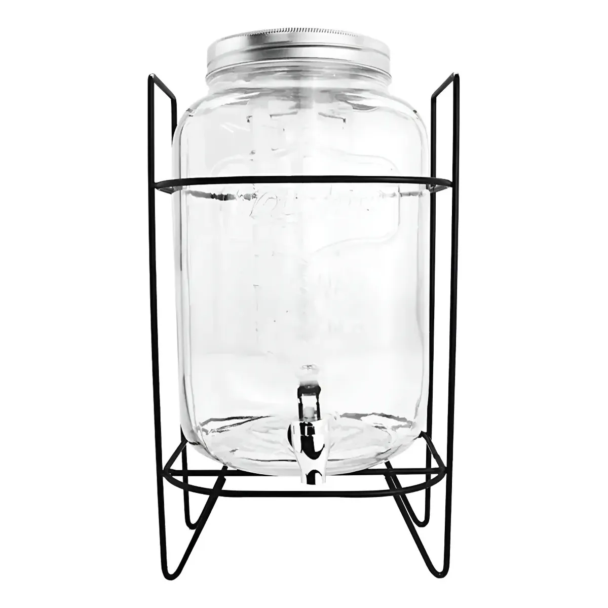 MUNDO MAGIA - Dispensador De Jugo 4 Litros Con Stand Metálico.