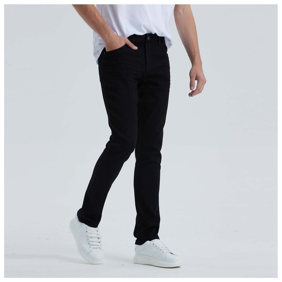 FASHION'S PARK - Jeans Hombre Slim Vintage Negro Fashion's Park