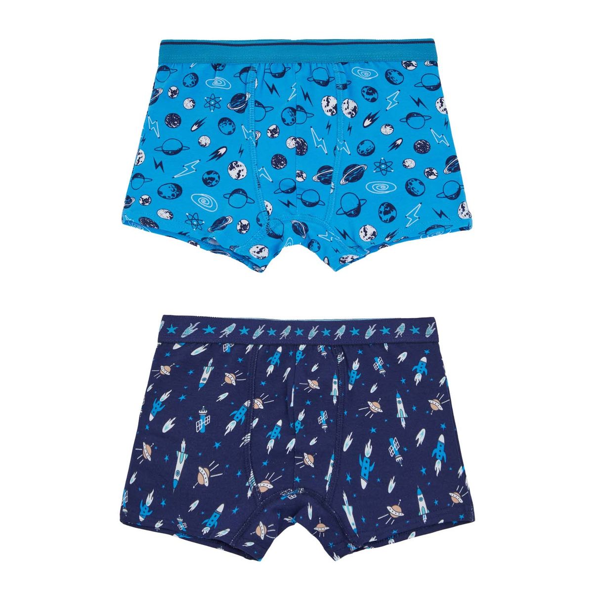 FASHION'S PARK - Boxer Niño Bipack Liso Rapport Azul Fashion's Park