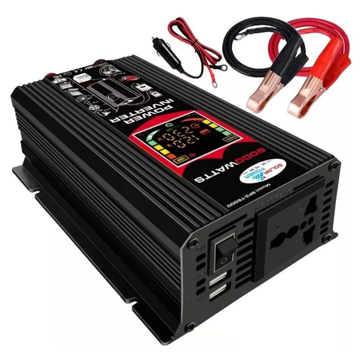 MUNDO MAGIA - Inversor De Corriente Para Coche 6000w 12v A 220v