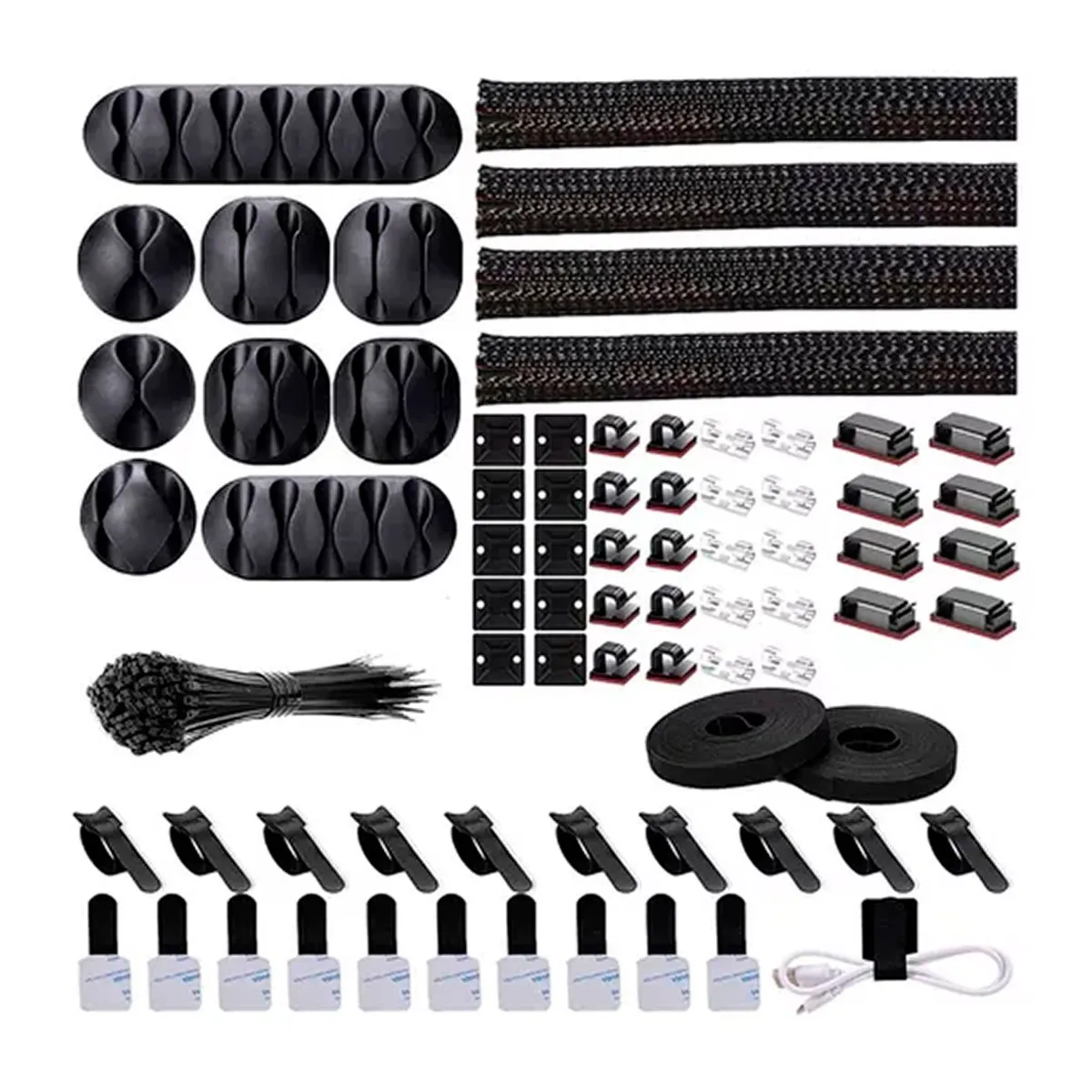 ESHOPANGIE - Kit Organizador De Gestión De Cables De 173 Piezas