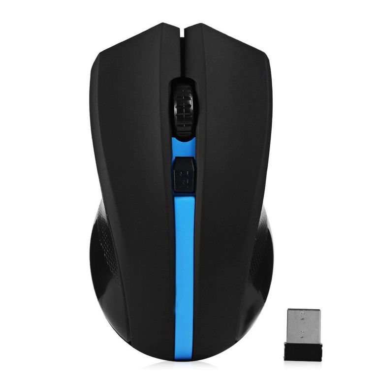 Mouse Gamer Profesional Inalambrico Selector DPI 6 Botones - Negro Blanco
