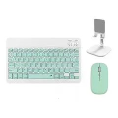 MUNDO MAGIA - Kit De Teclado Bluetooth Con Ratón Soporte Teléfono tablet