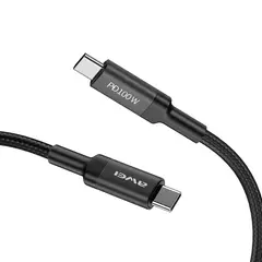 AWEI - Cable Carga Super Rápida 50A 100w USB Tipo C a Tipo C