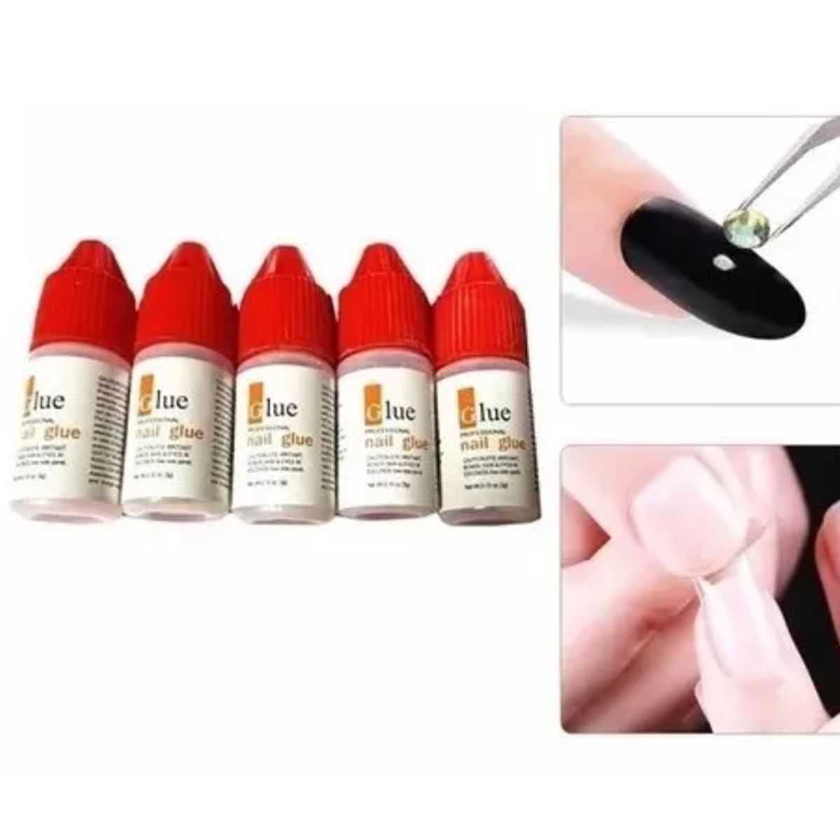 GENERICO - Kit 30 Pegamentos Para Uñas Postizas O Tips (3grs Cada Una)