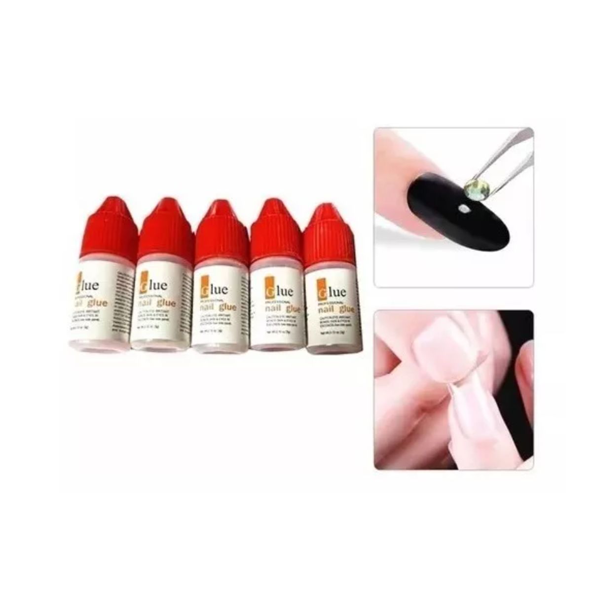 GENERICO - Kit 30 Pegamentos Para Uñas Postizas O Tips (3grs Cada Una)