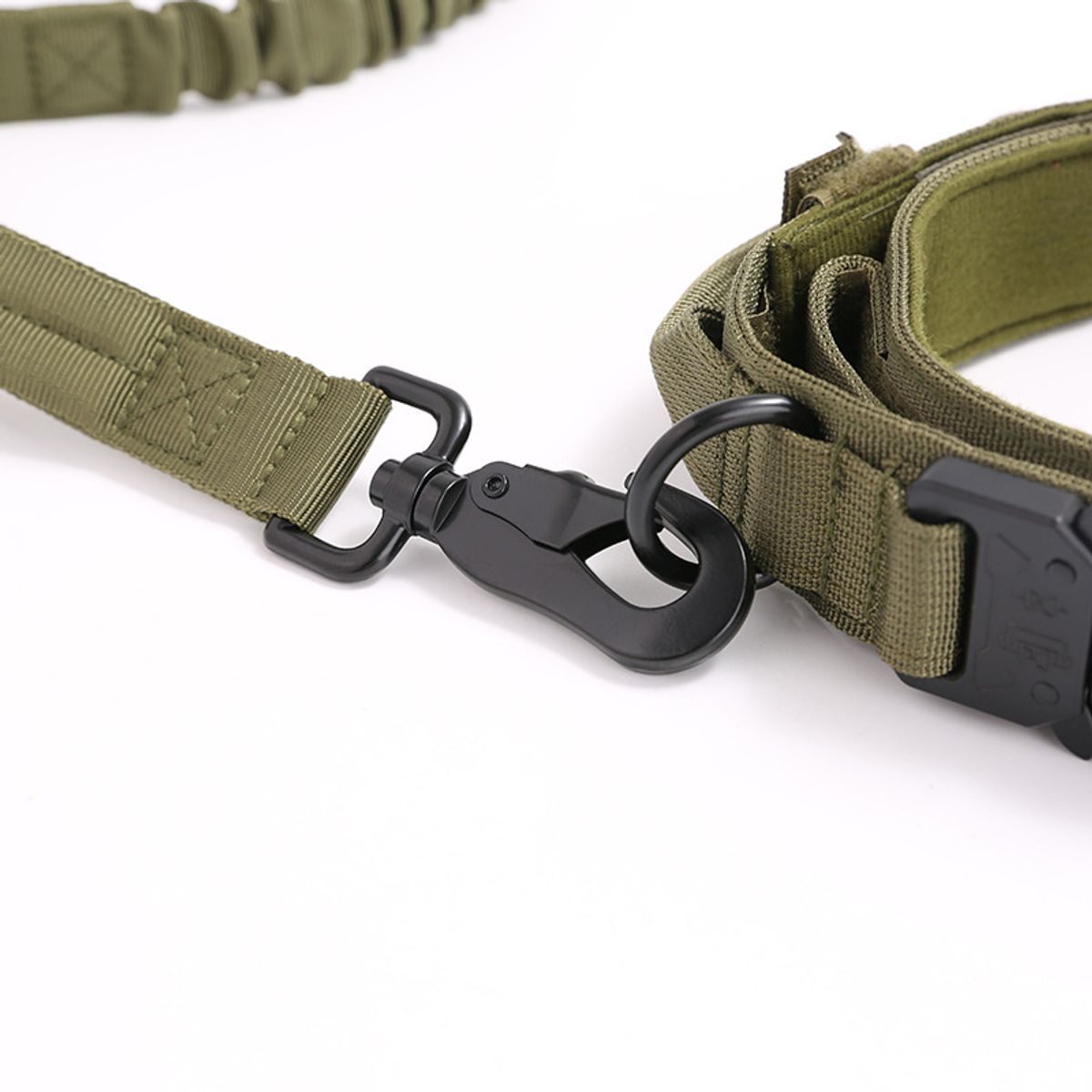 MASCO TODO - Collar Táctico con Correa Talla XL Verde Perro Mascotas