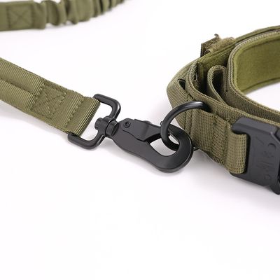 Imagen 2 del producto Collar Táctico con Correa Talla XL Verde Perro Mascotas