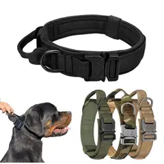 GENERICO - Collar Táctico para Mascotas Perros Talla XL Color Negro