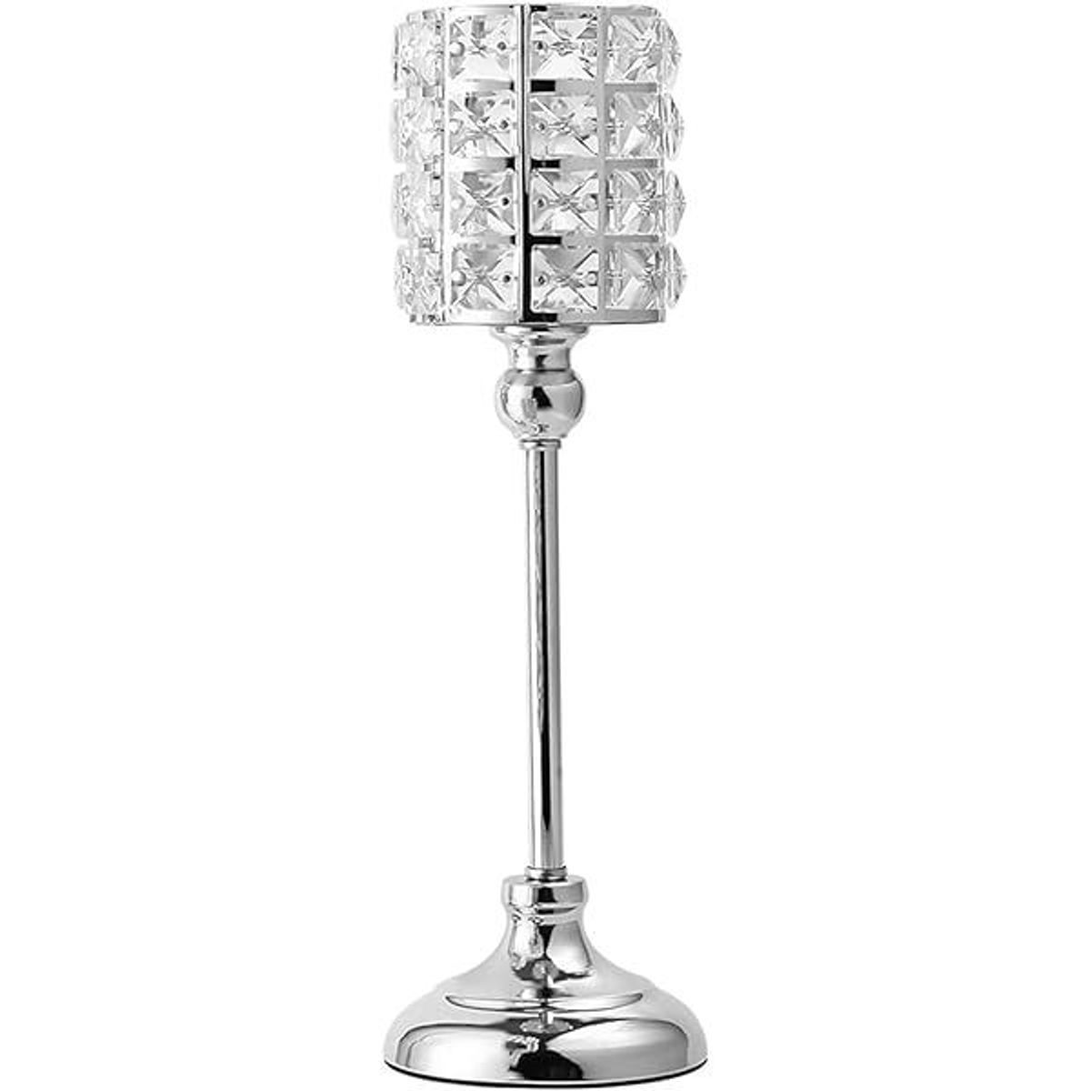 GENERICO - Porta Vela Candelabro Decorativo Elegante Cristal