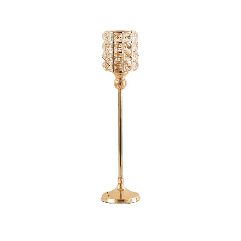 GENERICO - Porta Vela Candelabro Decorativo Elegante Cristal