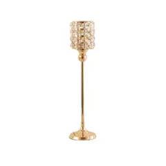 GENERICO - Porta Vela Candelabro Decorativo Elegante Cristal