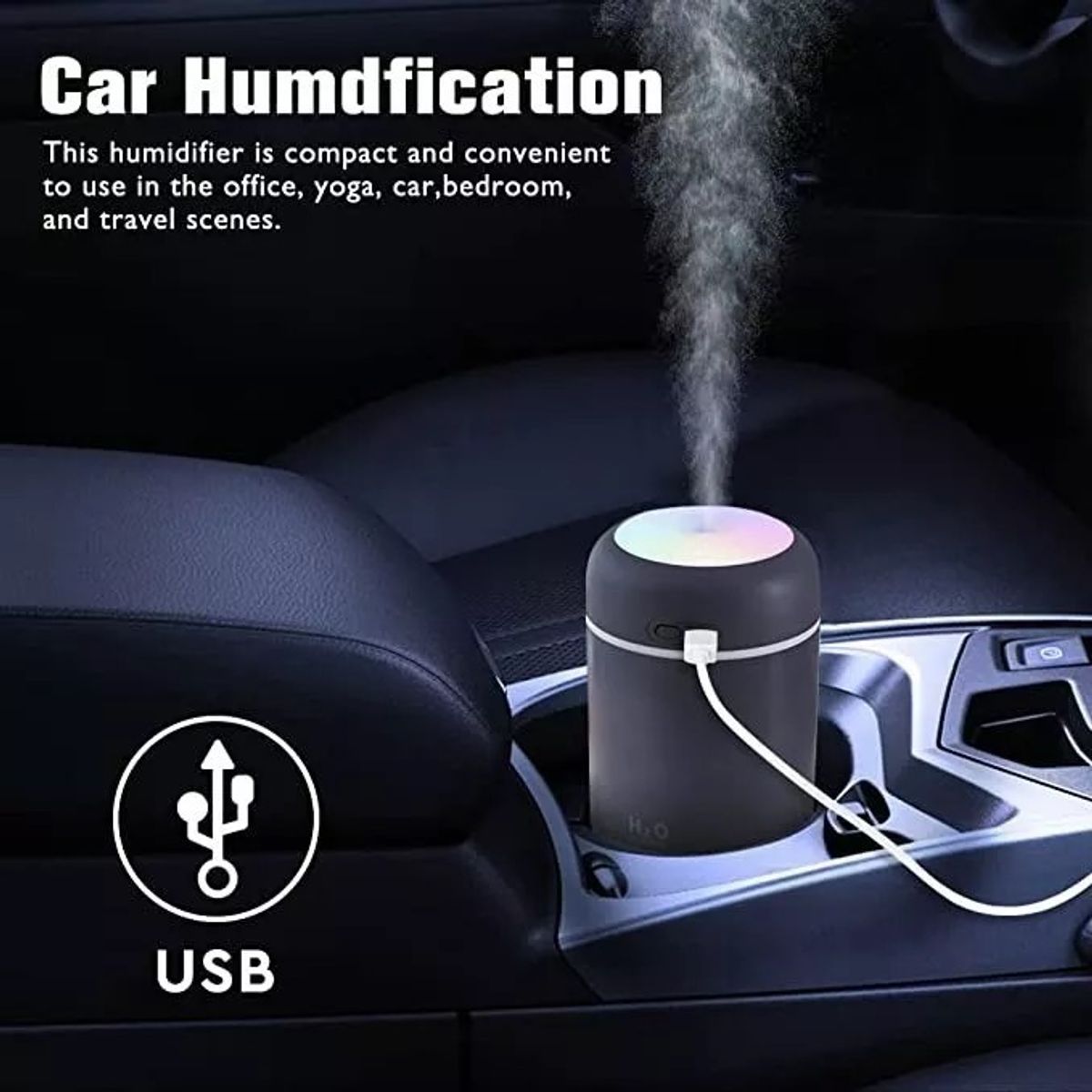 MUNDO MAGIA - Difusor Humidificador De Aire Para Automóvil
