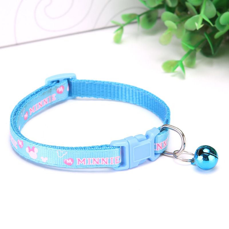 GENERICO - Collar Minnie con Cascabel para Gatos Azul